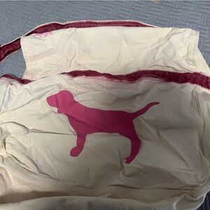 Pink Cream Victoria Secret Jumbo Duffle bag